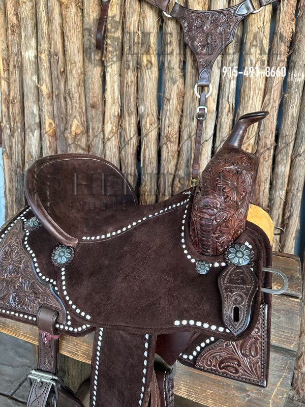 $1,690 - 14.5" Sheridan AirLite Barrel Racing Saddle 20lbs
