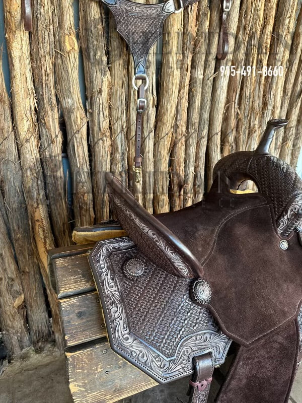 $1,690 - 14" Sheridan AirLite Barrel Racing Saddle 20lbs SPINAL RELIEF