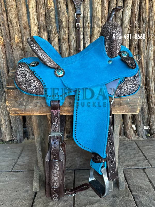 $1,690 - 14" Sheridan AirLite Barrel Racing Saddle 20lbs SPINAL RELIEF