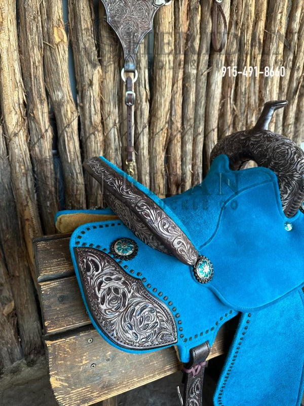 $1,690 - 14" Sheridan AirLite Barrel Racing Saddle 20lbs SPINAL RELIEF
