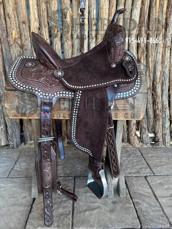 $1,690 - 14" Sheridan AirLite Barrel Racing Saddle 20lbs