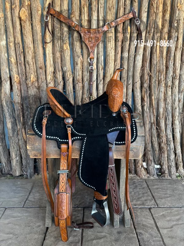 $1,690 - 14.5" Sheridan AirLite Barrel Racing Saddle 20lbs