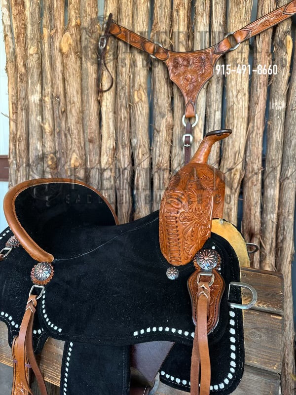 $1,690 - 14.5" Sheridan AirLite Barrel Racing Saddle 20lbs