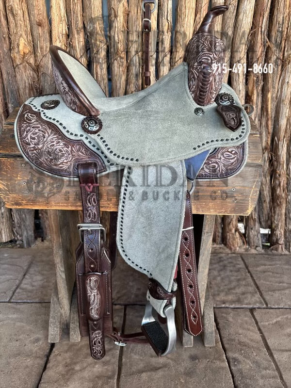 $1,690 - 15" Sheridan AirLite Barrel Racing Saddle 20lbs