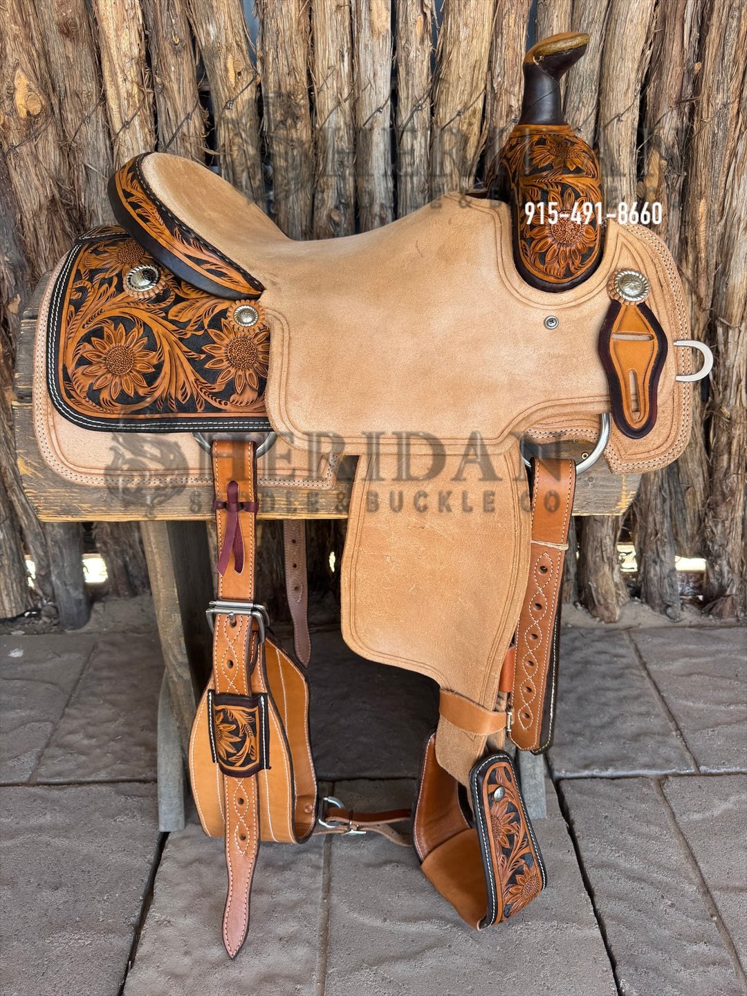 $925- 15" Sheridan Team Roper Saddle