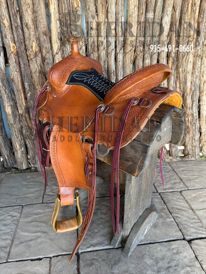$950- 15.5" Sheridan Mule Ranch Saddle