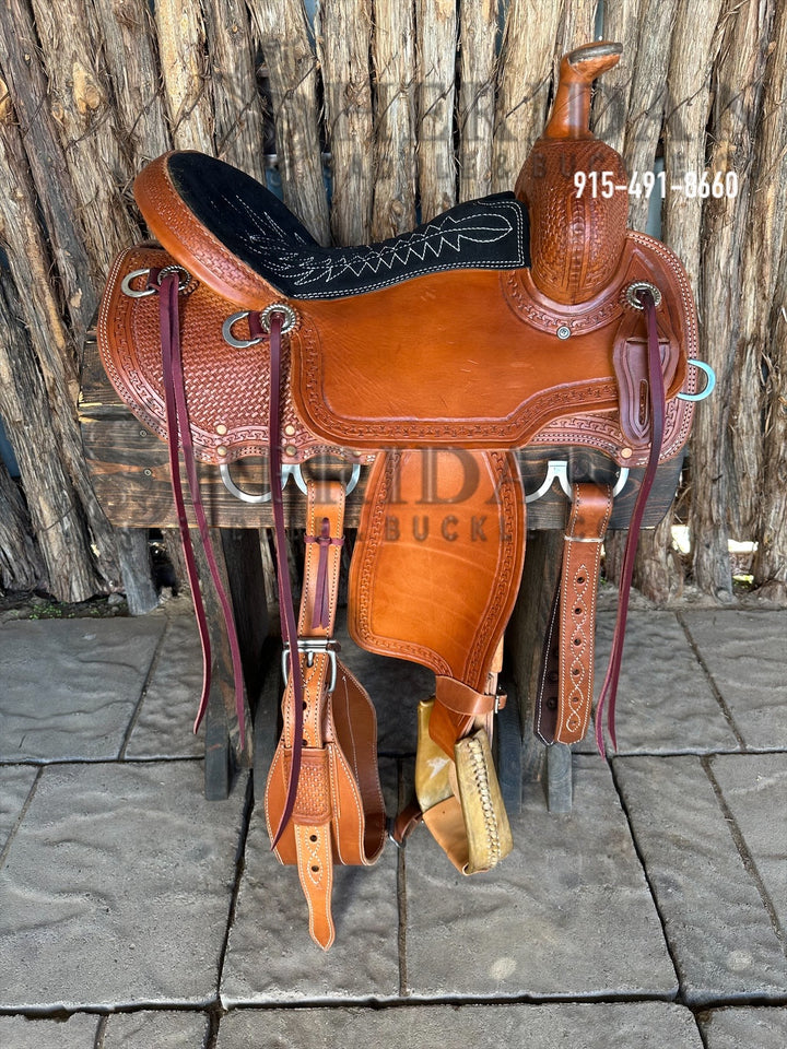 $950- 15.5" Sheridan Mule Ranch Saddle