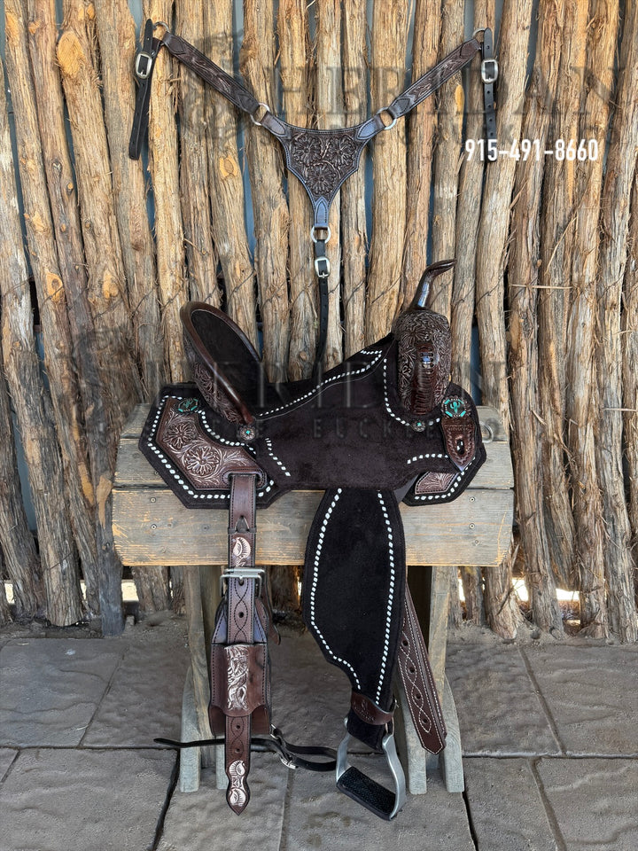 $1,690 - 15" Sheridan AirLite Barrel Racing Saddle 20lbs