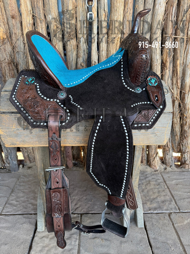 $1,690 - 14.5" Sheridan AirLite Barrel Racing Saddle 20lbs