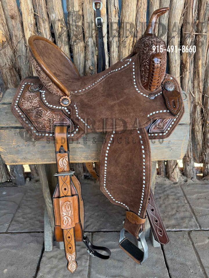 $1,690 - 14.5" Sheridan AirLite Barrel Racing Saddle 20lbs