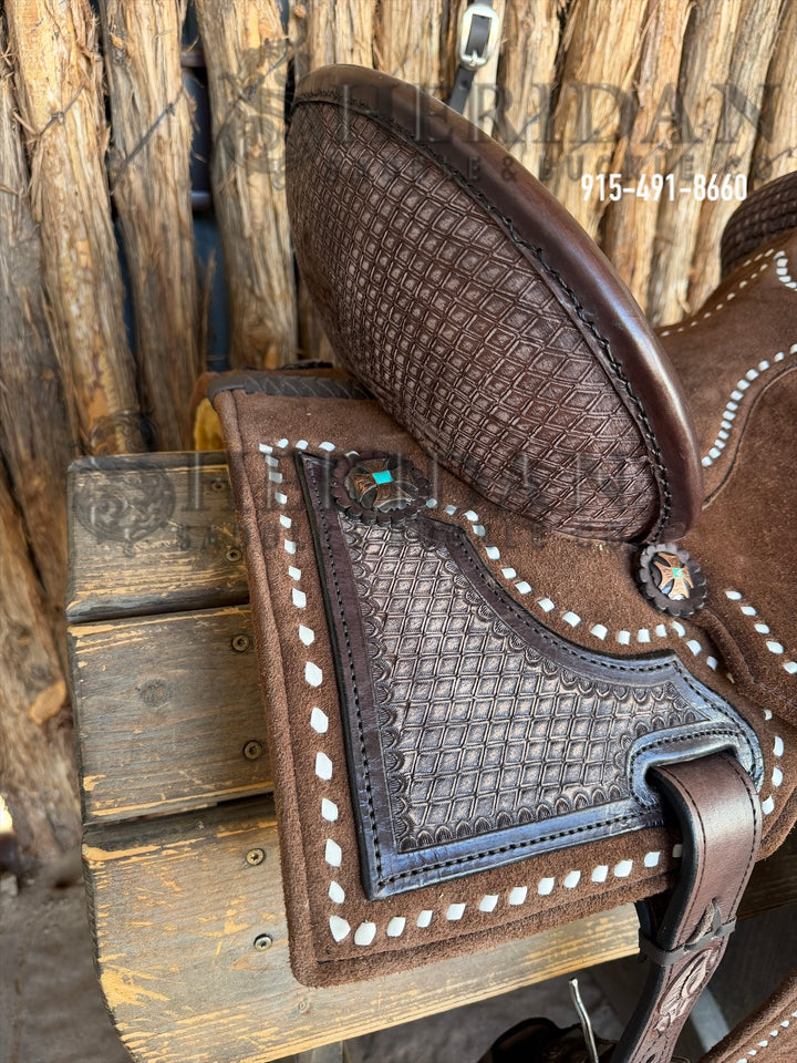$1,690 - 14.5" Sheridan AirLite Barrel Racing Saddle 20lbs