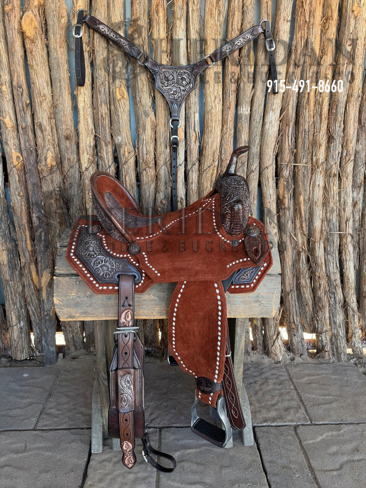 $1,690 - 15.5" Sheridan AirLite Barrel Racing Saddle 20lbs