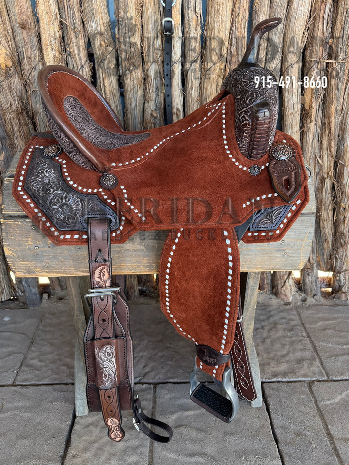 $1,690 - 15.5" Sheridan AirLite Barrel Racing Saddle 20lbs