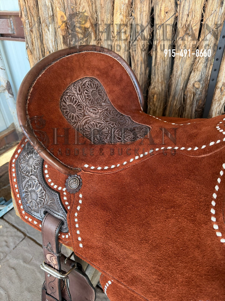 $1,690 - 15.5" Sheridan AirLite Barrel Racing Saddle 20lbs