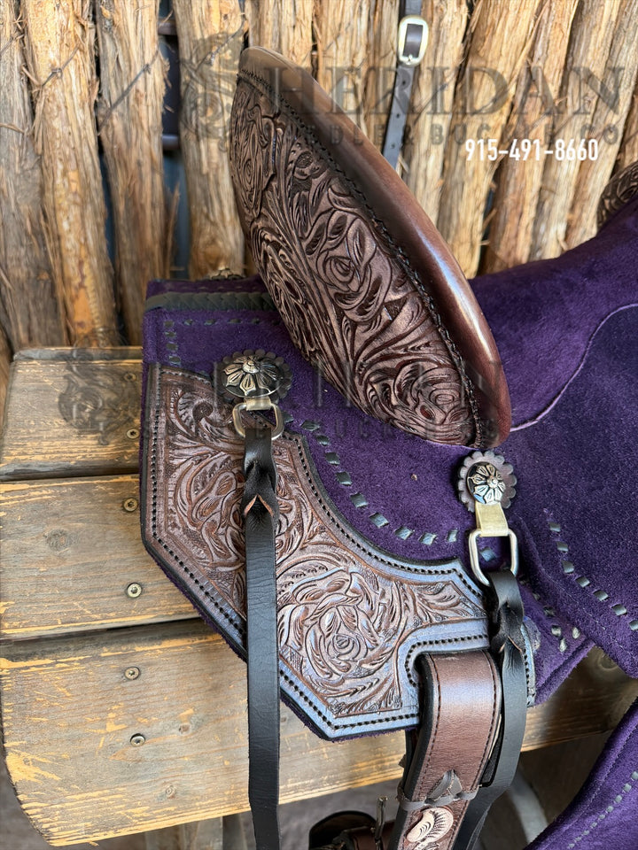 $1,690 - 14.5" Sheridan AirLite Barrel Racing Saddle 20lbs