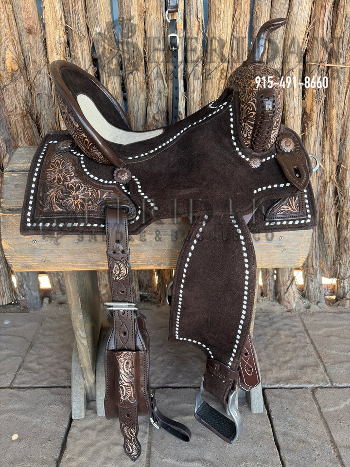 $1,690 - 15" Sheridan AirLite Barrel Racing Saddle 20lbs