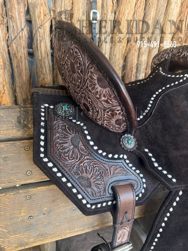 $1,690 - 13.5" Sheridan AirLite Barrel Racing Saddle 20lbs