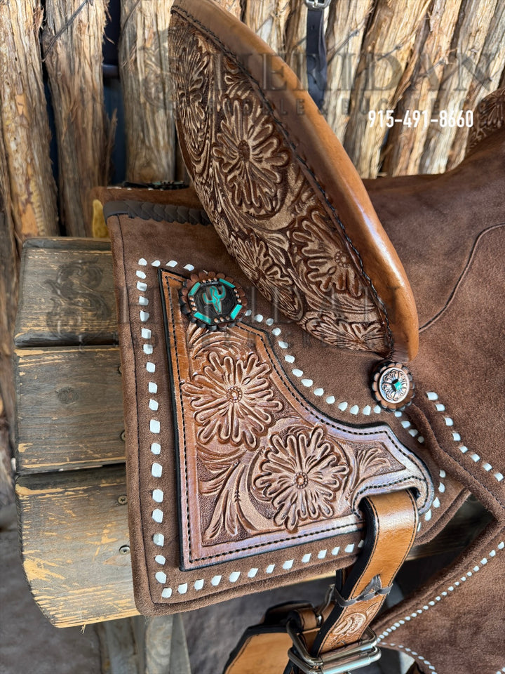 $1,690 - 15" Sheridan AirLite Barrel Racing Saddle 20lbs