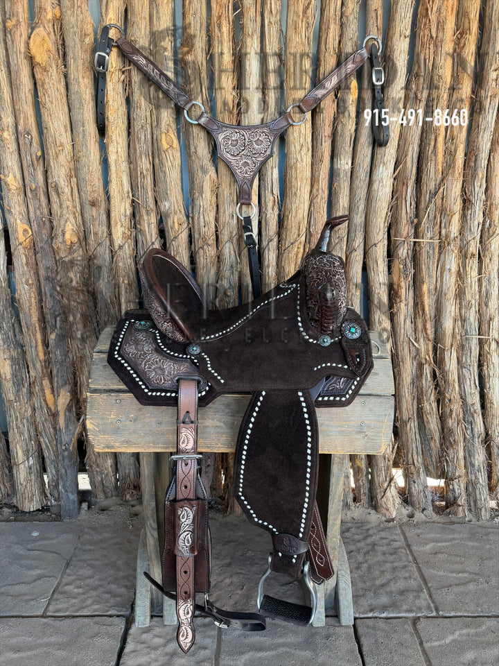 $1,690 - 14.5" Sheridan AirLite Barrel Racing Saddle 20lbs