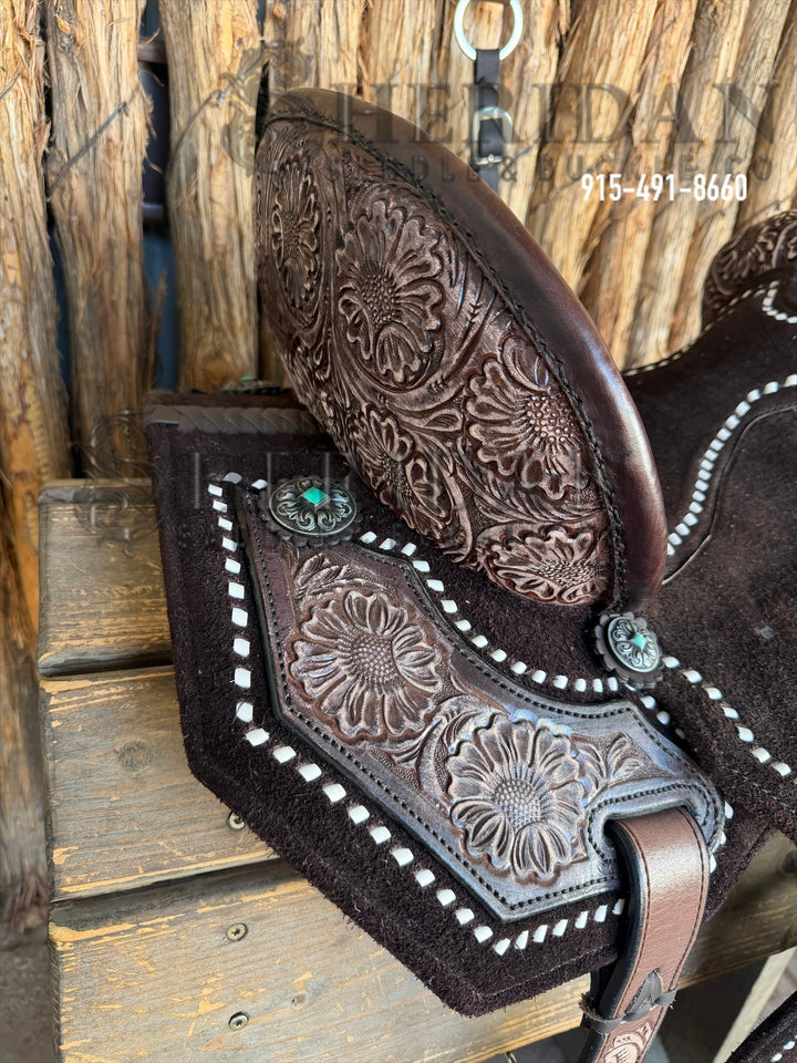 $1,690 - 14.5" Sheridan AirLite Barrel Racing Saddle 20lbs