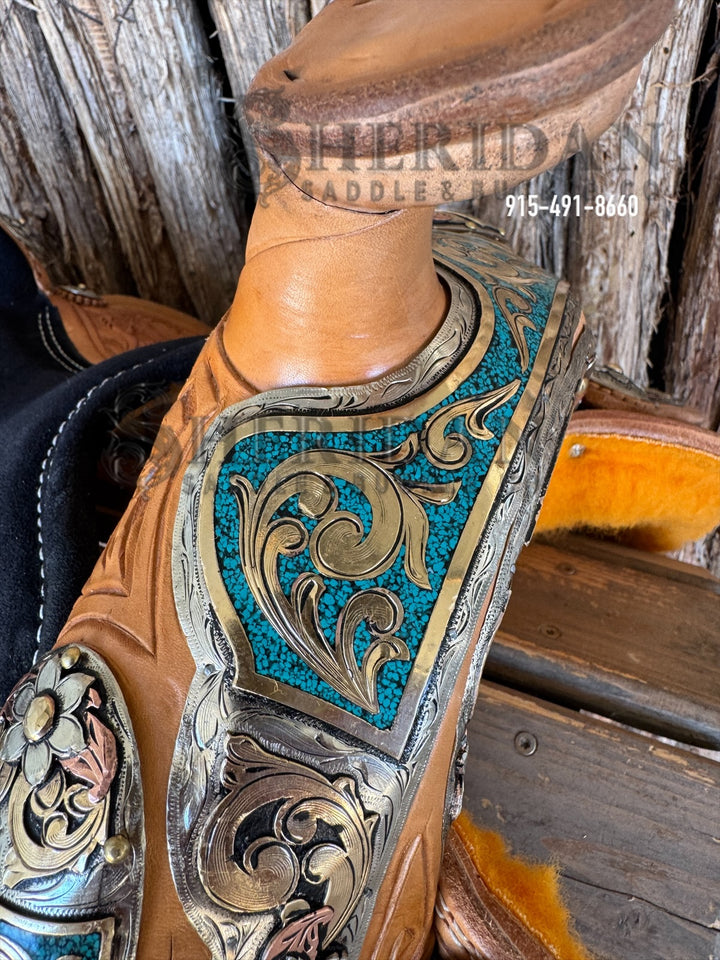 $3,800- 15" Sheridan Silver Show Saddle