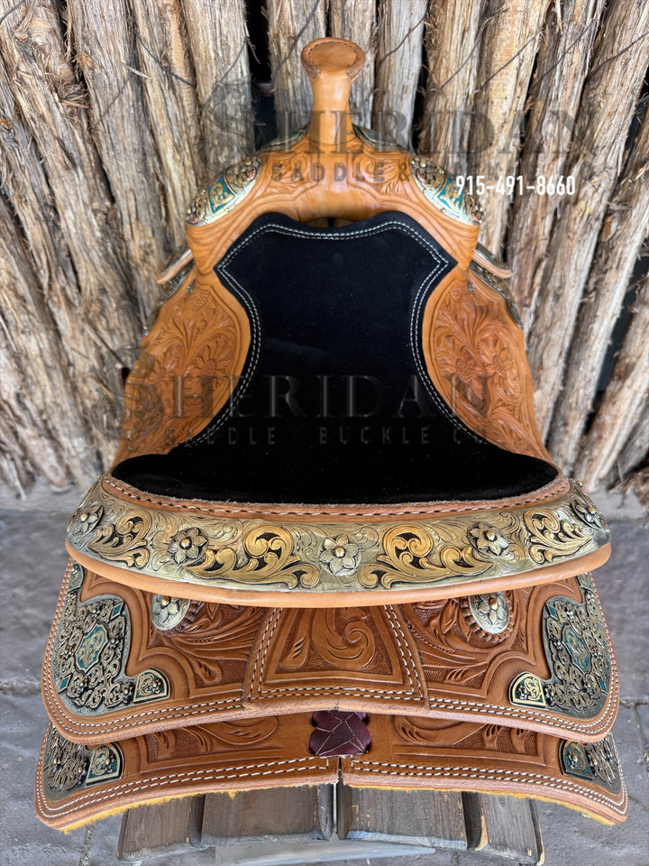 $3,800- 15" Sheridan Silver Show Saddle