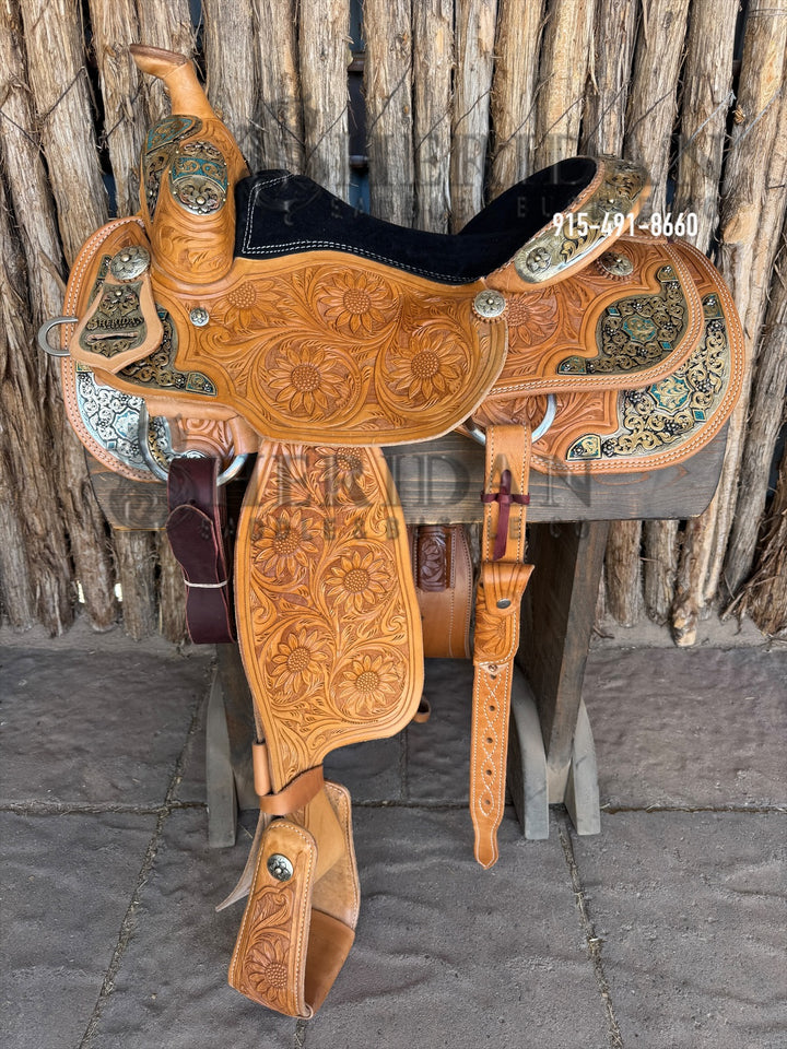 $3,800- 15" Sheridan Silver Show Saddle