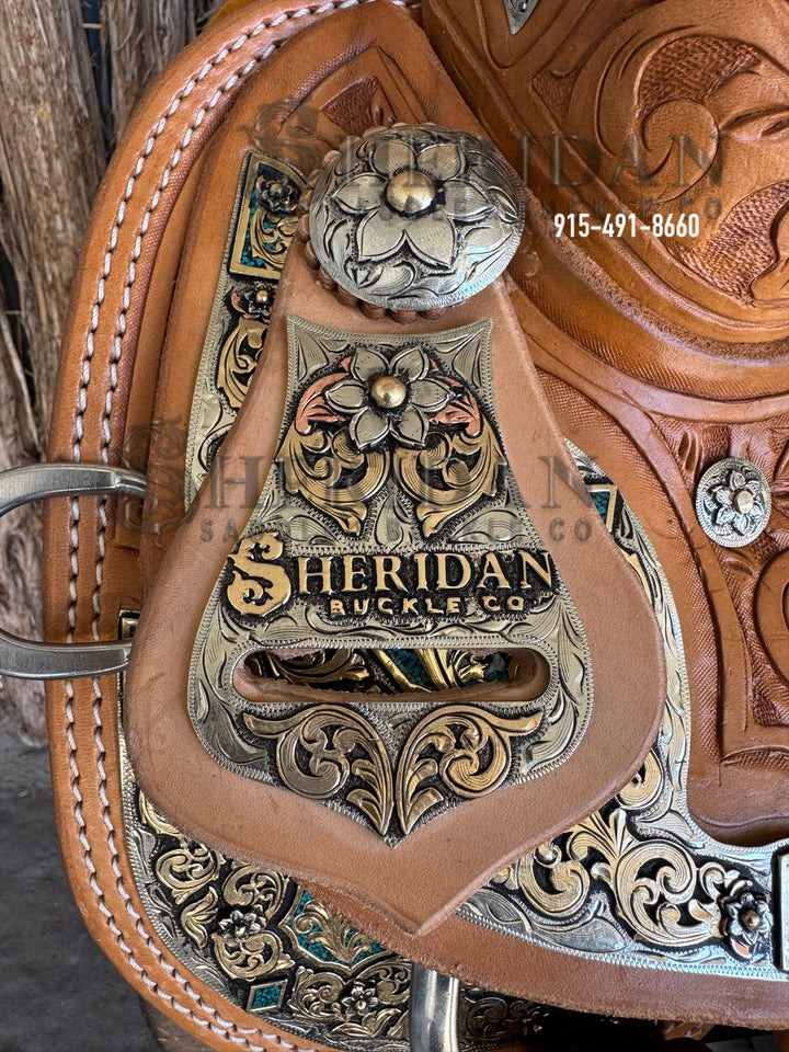 $3,800- 15" Sheridan Silver Show Saddle