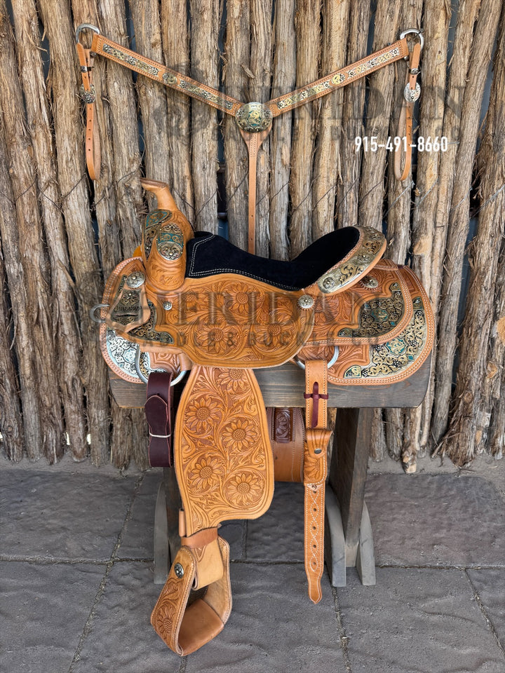 $3,800- 15" Sheridan Silver Show Saddle