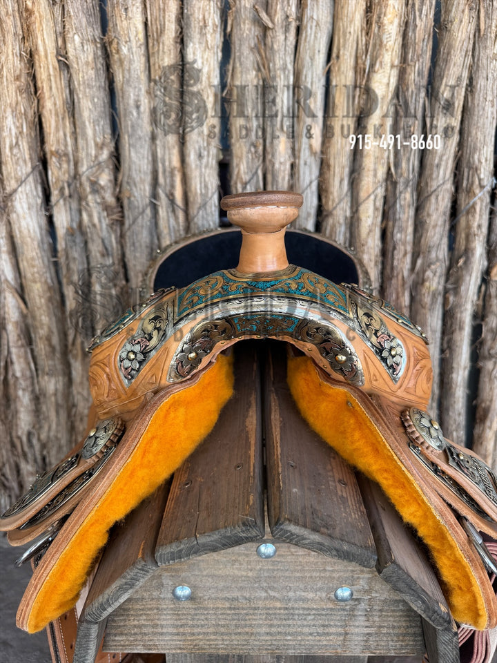 $3,800- 15" Sheridan Silver Show Saddle