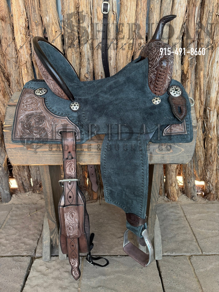 $1,475 - 15" Sheridan AirLite Barrel Racing Saddle 20lbs-WB