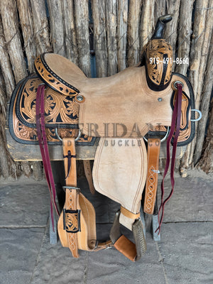 $980- 15.5" Sheridan Ranch Cutter Saddle