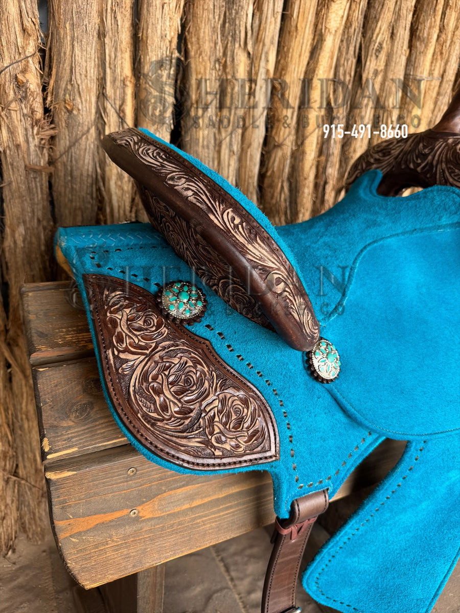 $1,225 - 15" Sheridan Barrel Racing Saddle 20lbs
