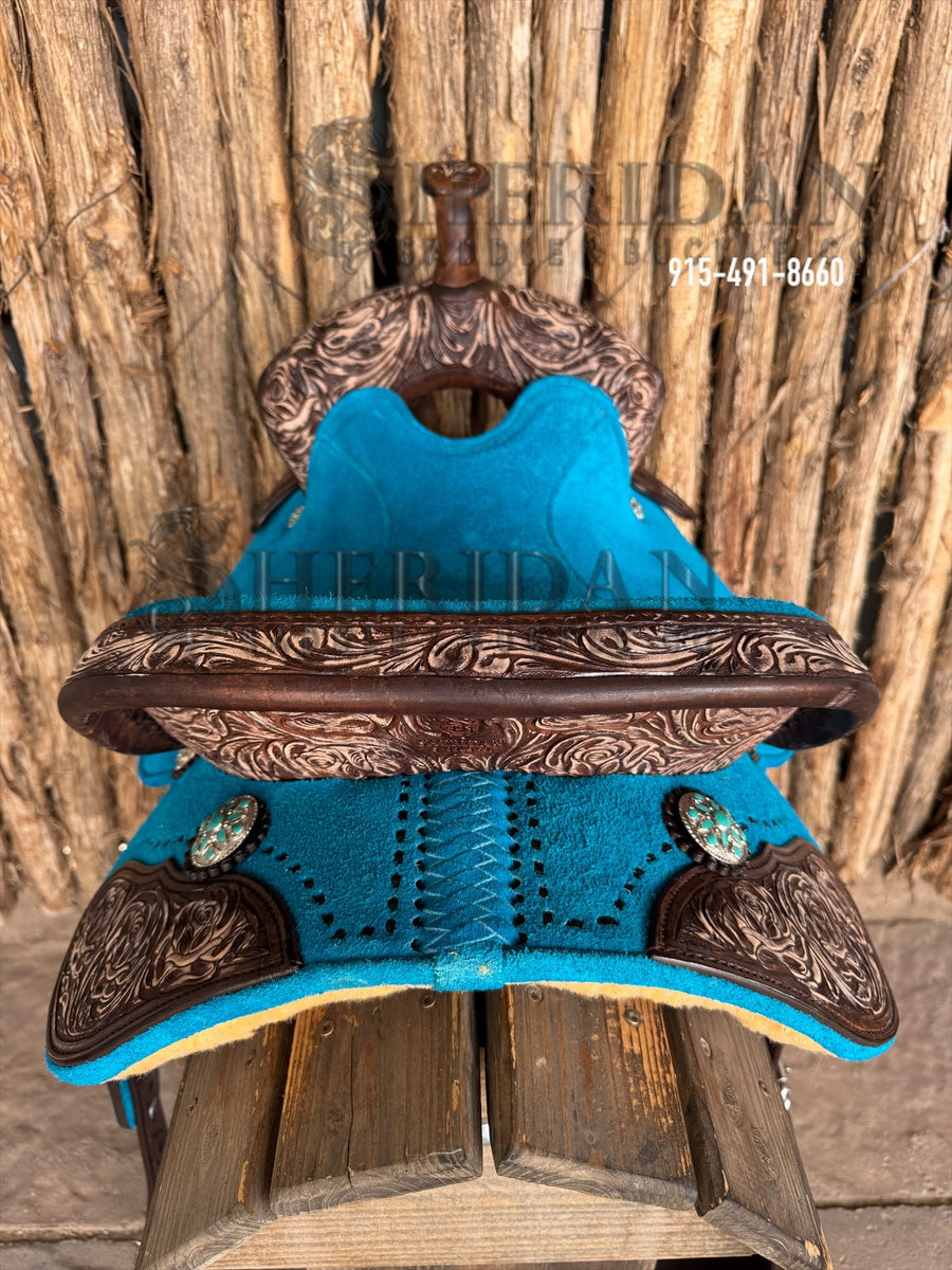 $1,225 - 15" Sheridan Barrel Racing Saddle 20lbs