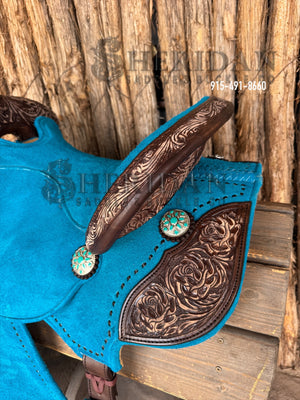 $1,225 - 15" Sheridan Barrel Racing Saddle 20lbs
