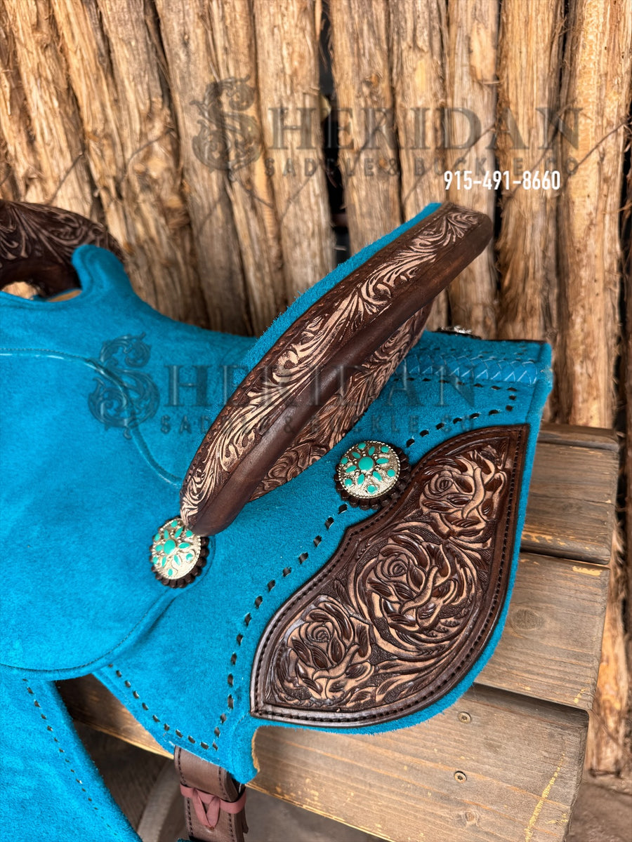 $1,225 - 15" Sheridan Barrel Racing Saddle 20lbs