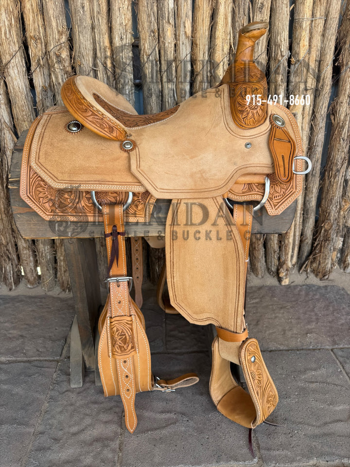 $925- 15" Sheridan Team Roper Saddle