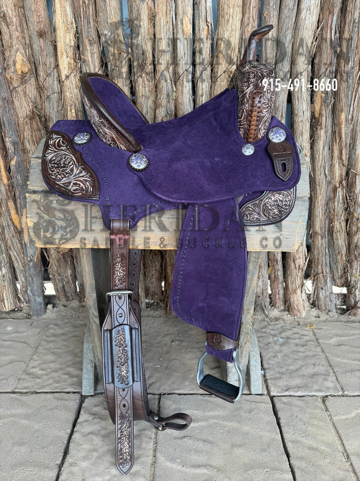 $1,375 - 14.5" Sheridan AirLite Barrel Racing Saddle 20lbs