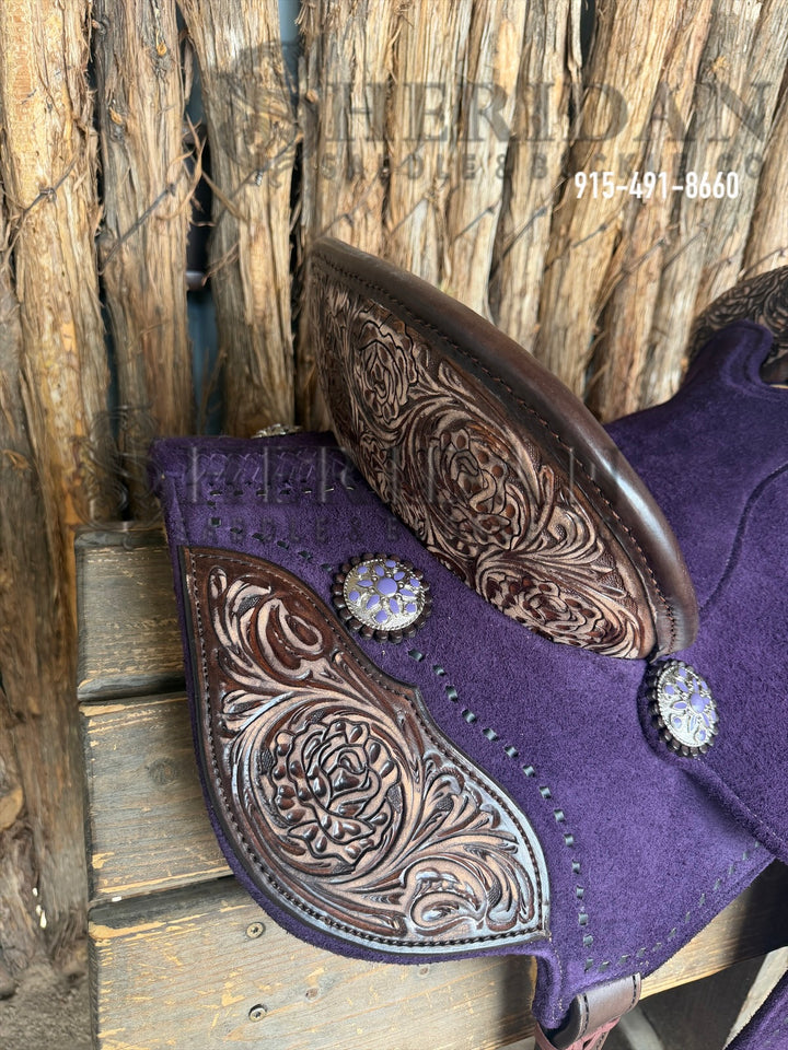 $1,375 - 14.5" Sheridan AirLite Barrel Racing Saddle 20lbs