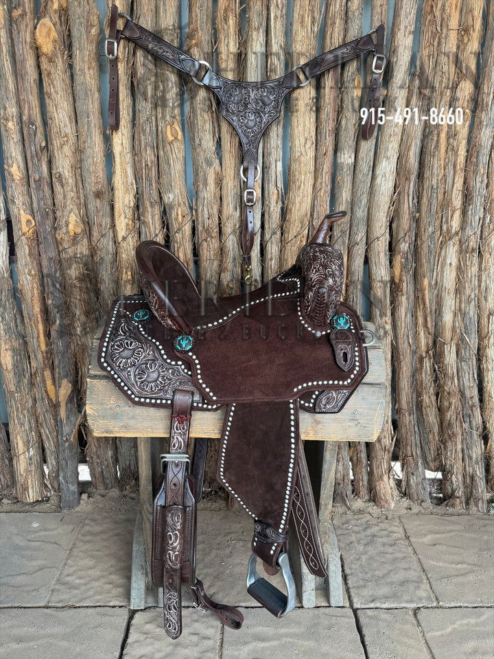$1,475 - 14" Sheridan AirLite Barrel Racing Saddle 20lbs