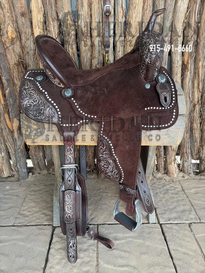 $1,475 - 16" Sheridan AirLite Barrel Racing Saddle 20lbs