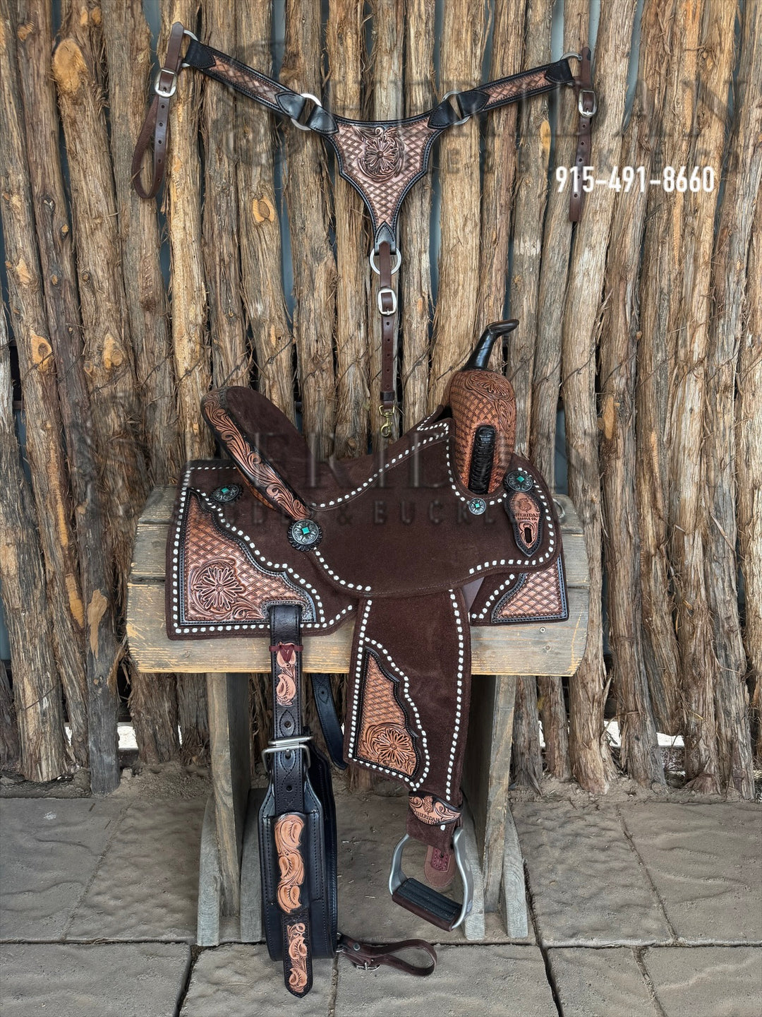 $1,475 - 15.5" Sheridan AirLite Barrel Racing Saddle 20lbs