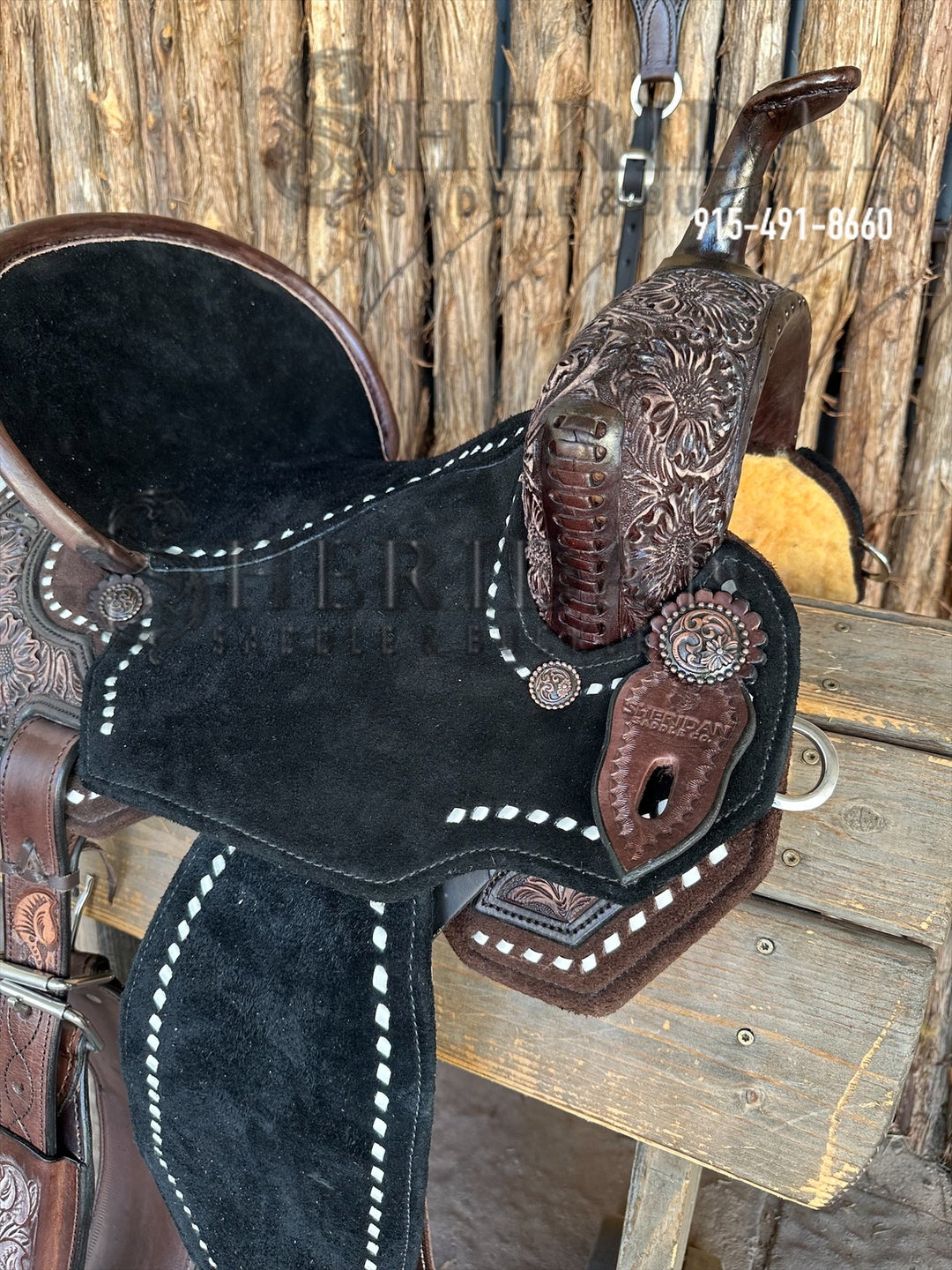$1,690 - 14.5" TWO TONED Sheridan AirLite Barrel Racing Saddle 20lbs