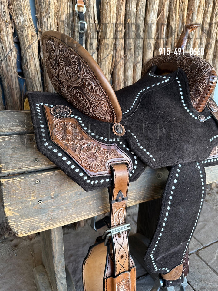 $1,690 - 14.5" Sheridan AirLite Barrel Racing Saddle 20lbs
