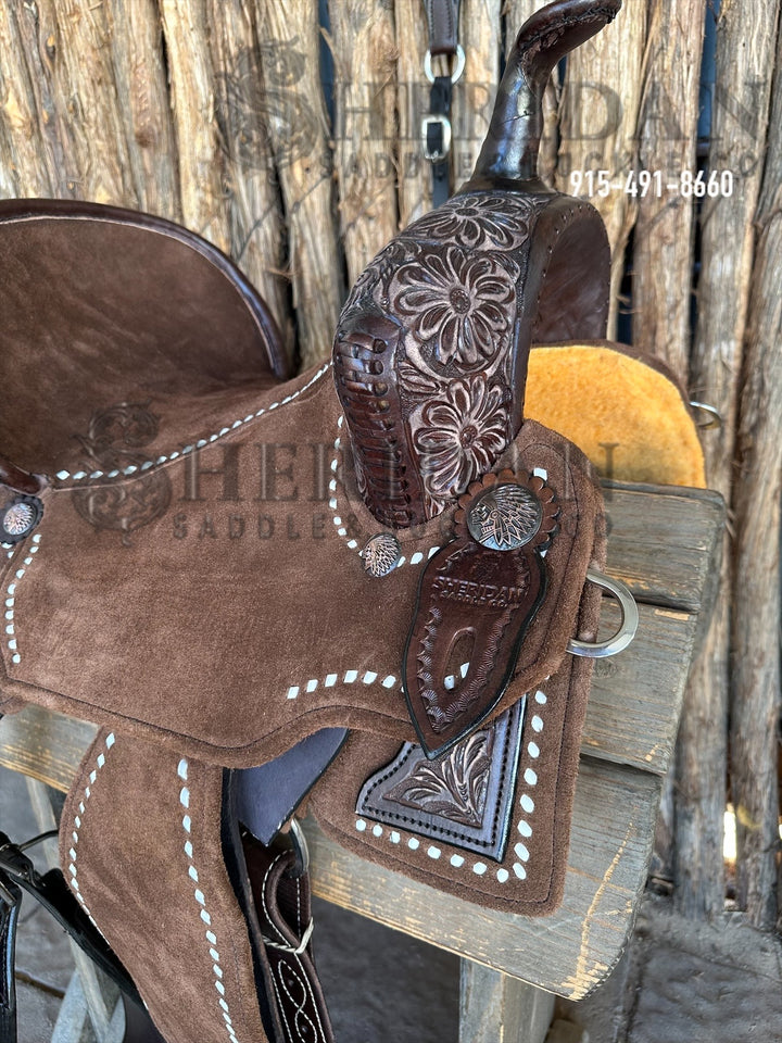 $1,690 - 15" Sheridan AirLite Barrel Racing Saddle 20lbs