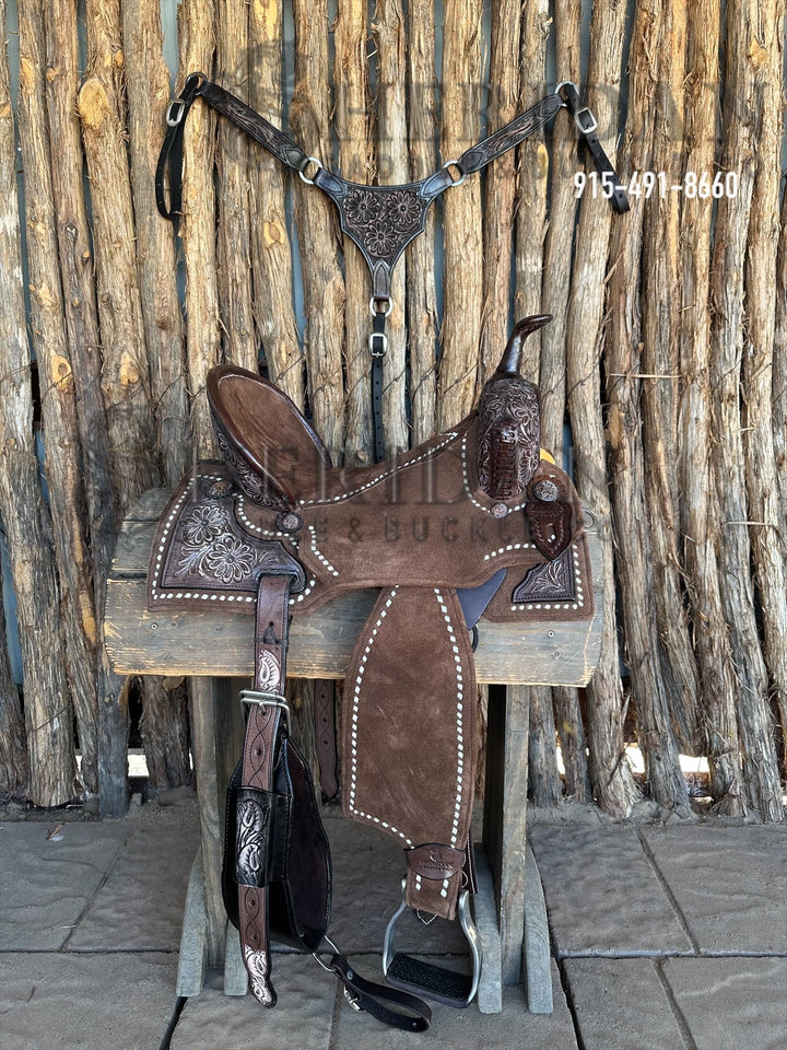 $1,690 - 15" Sheridan AirLite Barrel Racing Saddle 20lbs