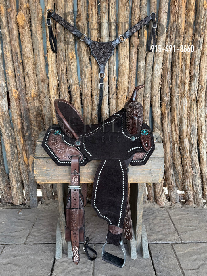 $1,690 - 15" Sheridan AirLite Barrel Racing Saddle 20lbs