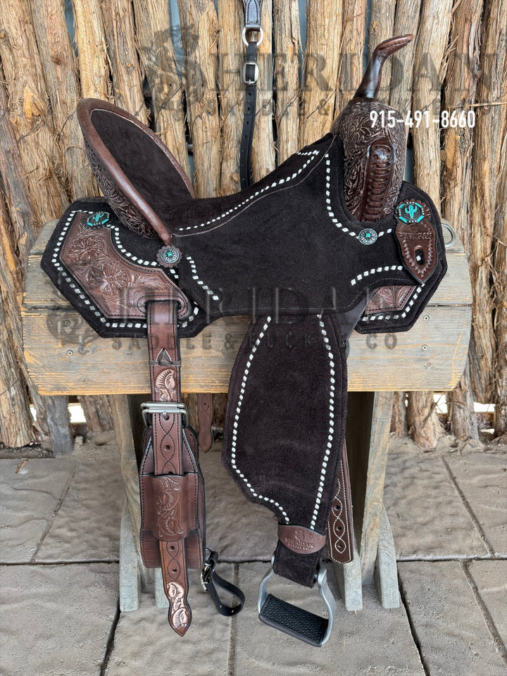 $1,690 - 15" Sheridan AirLite Barrel Racing Saddle 20lbs