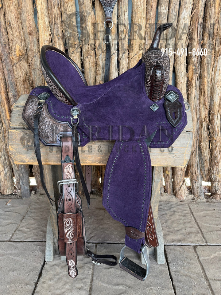 $1,690 - 14.5" Sheridan AirLite Barrel Racing Saddle 20lbs