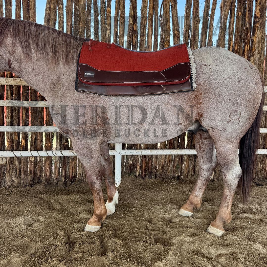 Red Contoured Felt Pad Blanket